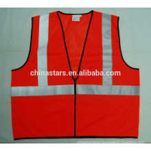 100% polyester ANSI mesh glow wear safety vest